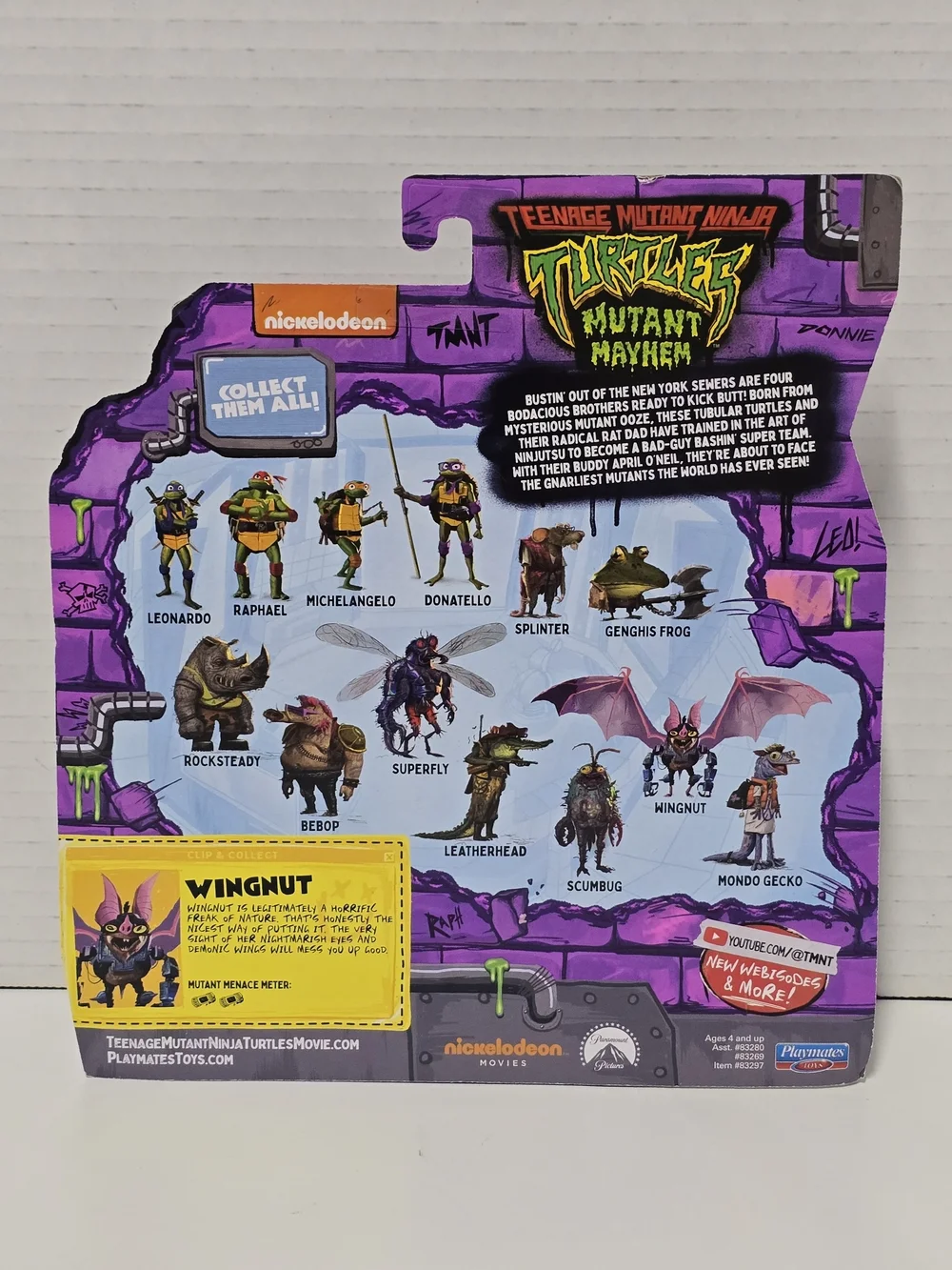 TMNT Mutant Mayhem Wingnut @ToyBros